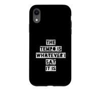 Retro The Tempo Is Whatever I Say Drummer Art Case for iPhone XR