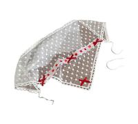 Retro theme lace headband for party and daily wear country aesthetic ballet core head scarf accessories lace head wrap, フリーサイズ