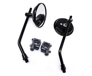 Retro Themed Broad View Motorcycle Rearview Mirroring for Commuters Retro Styles and Construction Rain Proof Use Motorcycle Side Mirroring