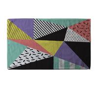 Retro Themed Geometrics Stylish KitchenTowel Benjamin Tate Design Blue One Size
