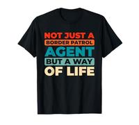 Retro Thin Green Line - Vintage Boarder Patrol Agent T-Shirt