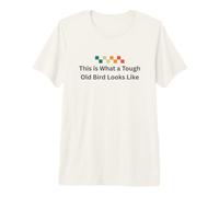 Retro This is What a Tough Old Bird Looks Like Funny Vintage Premium T-Shirt