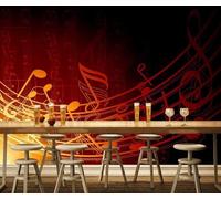 Retro Three Dimensional Creative Music Art 3D Wallpaper Easy Install Feature Office Living Room Sofa Bedroom TV Background Wall Decoration-150cm×105cm