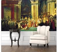 Retro Three Dimensional Palace Architecture People 3D Wallpaper Easy Install Feature Office Living Room Sofa Bedroom TV Background Wall Decoration-430cm×300cm