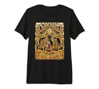 Retro Three Wise Men Tonight We Ride Psychedelic Christmas Premium T-Shirt
