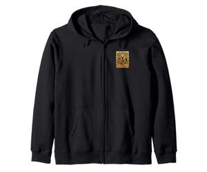 Retro Three Wise Men Tonight We Ride Psychedelic Christmas Zip Hoodie