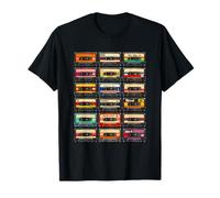 Retro Throwback Cassettes Grid Music Mixtape Great Era T-Shirt
