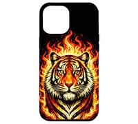 Retro Tiger Head Flames Vintage Style Design Case for iPhone 12 Pro Max