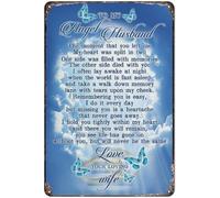 Retro Tin Sign Angel Husband The Moment That You Left Me Funny Vintage Decor For Home Bar Room Diner Garage Kitchen 8x12 Inch