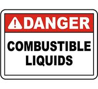 Retro Tin Sign Funny Danger Combustible Liquids for Home Living Room Man Cave Bedroom Bar Garage Cafe Pub Office Store Club Gift 12x8 inch