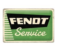 Retro tin sign metal sign vintage 8 x 12 in - Fendt - Fendt Service