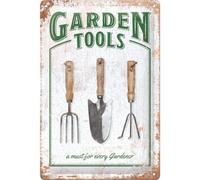 Retro tin sign metal sign vintage 8 x 12 in - Garden Tools - Special Edition