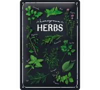 Retro tin sign metal sign vintage 8 x 12 in - Homegrown Herbs - Special Edition