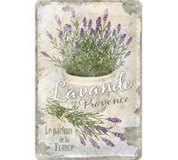 Retro tin sign metal sign vintage 8 x 12 in - Lavande de Provence