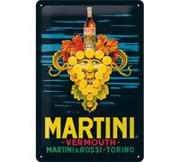 Retro tin sign metal sign vintage 8 x 12 in - Martini - Vermouth Grapes
