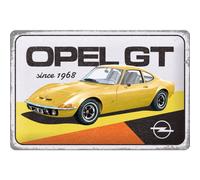 Retro tin sign metal sign vintage 8 x 12 in - Opel - Opel GT since 1968