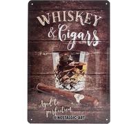 Retro tin sign metal sign vintage 8 x 12 in - Open Bar - Whiskey