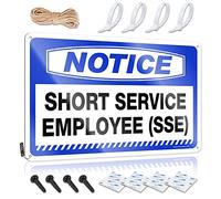 Retro Tin Signs Notice Short Service Employee (Sse) Tin Sign Metal Signs For Man Cave Tin Wall Decor(20X30CM)