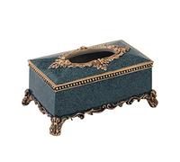 Retro Tissue Box Resin Napkin Storage Container Rectangle Creative Book Shaped Paper Towel Holder Desktop Decoration