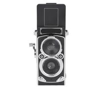 Retro TLR Digital Camera, 1080P FHD Vintage Camera for Special Events Black | Vintage charm meets modern tech, waist-level viewfinder, protective screen door, 1200mAh battery, colour and black filters
