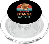 Retro Toast Bread Apparel For Adults Kids Burnt Toast Expert PopSockets PopGrip for MagSafe