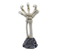 Retro Tools Storage Holder Skull Ornament Hairdressing Salon Decor | Resin skull holder 21x14.5x10cm stores small items salon and home use sturdy base Retro head shop