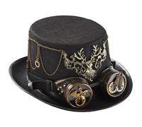 Retro Top Hat Steampunk Hat Halloween Gear Chain Deer For Head Goggles Performance For Halloween Party Steampunk