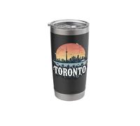 Retro Toronto Landscape Vintage Souvenir Stainless Steel Insulated Tumbler