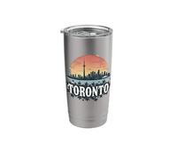 Retro Toronto Landscape Vintage Souvenir Stainless Steel Insulated Tumbler