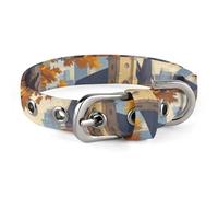 Retro Tourism Dog Collar, Soft Comfortable Pet Collar for Small & Medium Dogs, Adjustable Durable Cat Collars for Puppies