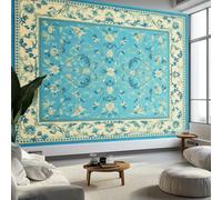Retro Traditional Photo Wallpaper Pastoral Flowers Vine Border Large TV Background Wall Art 3D Murals 200 x 140 cm Wall Sticker Bedroom Living Room Hallway Sofa Backdrop Decor
