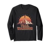 Retro Trail Warrior Mountain Ultra Runner Trail Run Long Sleeve T-Shirt