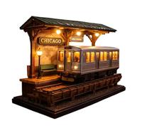 Retro Train Desk Lamp, Vintage Locomotive Decorative Light, Antique Style Nightstand Lamp, Classic Engine Table Decor, Warm Glow Bedroom Lighting