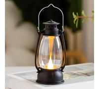 Retro Traitors Lantern Battery Powered Lanterns with Handle 5.1'' | Electric Camping Lanterns Rustic Indoor Atmosphere Lamp Halloween Lantern Decorative For Patio Garden Yard Porch