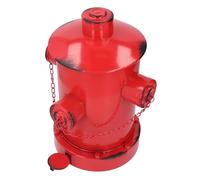 Retro Trash Can, Trash Can Foot Pedal Iron Fire Hydrant Garbage Can Outdoor Trash Can Indoor Outdoor Waste Bins for Park Garden Kitchen Garbage, 12.6x12x15.75in (Red)