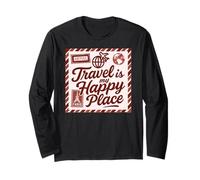 Retro Travel Airmail Design for Wanderlust Lovers Long Sleeve T-Shirt