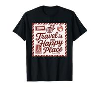 Retro Travel Airmail Design for Wanderlust Lovers T-Shirt