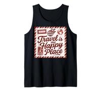 Retro Travel Airmail Design for Wanderlust Lovers Tank Top