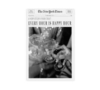 Retro Trendy Black And White Newspaper Magazine Poster, The New York Times Poster, Minimalist Wall Art, For Home Bedroom Dorm Wall Decor (13) Unframe-style 24x36inch(60x90cm)