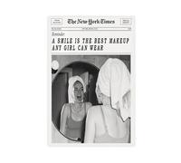 Retro Trendy Black And White Newspaper Magazine Poster, The New York Times Poster, Minimalist Wall Art, For Home Bedroom Dorm Wall Decor (10) Unframe-style 12x18inch(30x45cm)