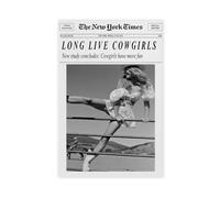 Retro Trendy Black And White Newspaper Magazine Poster, The New York Times Poster, Minimalist Wall Art, For Home Bedroom Dorm Wall Decor (5) Unframe-style 16x24inch(40x60cm)