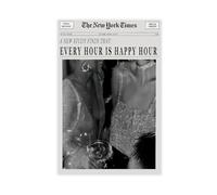 Retro Trendy Black And White Newspaper Magazine Poster, The New York Times Poster, Minimalist Wall Art, For Home Bedroom Dorm Wall Decor (11) Unframe-style 24x36inch(60x90cm)
