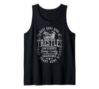 Retro Trestles San Clemente California Surf Spot Tank Top