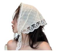 Retro Triangle Hair Band Strap Hair Bag Headscarf Hat Travel Photo Headband Turban Accessorie(A)