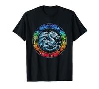 Retro Tribal Celtic Dragon Shirt Nordic Mythical Dragon Cute T-Shirt