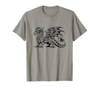 Retro Tribal Celtic Dragon Tee Nordic Mythical Dragon Lover T-Shirt