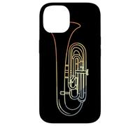 Retro Tuba Line Art Orchestra Case for iPhone 14