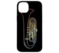 Retro Tuba Line Art Orchestra Case for iPhone 14 Plus