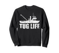 Retro Tugboat Captain Tug Boat Sweatshirt