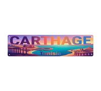 Retro Tunis Travel Carthage Metal Tin Sign
